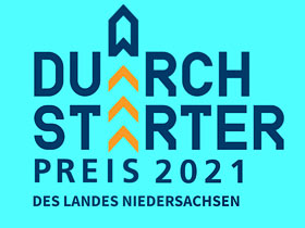 Durchstarterpreis Niedersachsen 2021: Wir sind im Finale in der Kategorie Science Spin-off! Mehr unter: www.durchstarterpreis.de